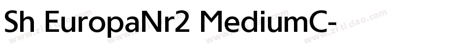 Sh EuropaNr2 MediumC字体转换